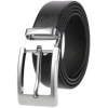 Chromium buckle+black belt