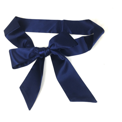 Silk Fabric Waist Belt Wide Belt with Skirt Ladies Strap Clothing Accessory Belt Bow Belt Ribbon Soft Waist Belt