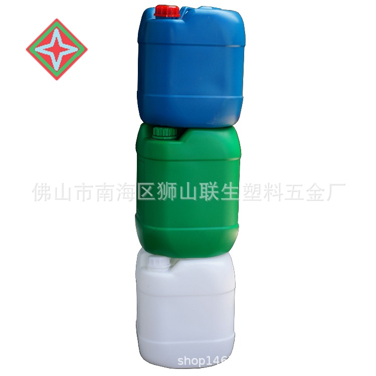 25L塑料方罐  化工罐 化工桶 塑料包装桶 25kg塑胶方桶