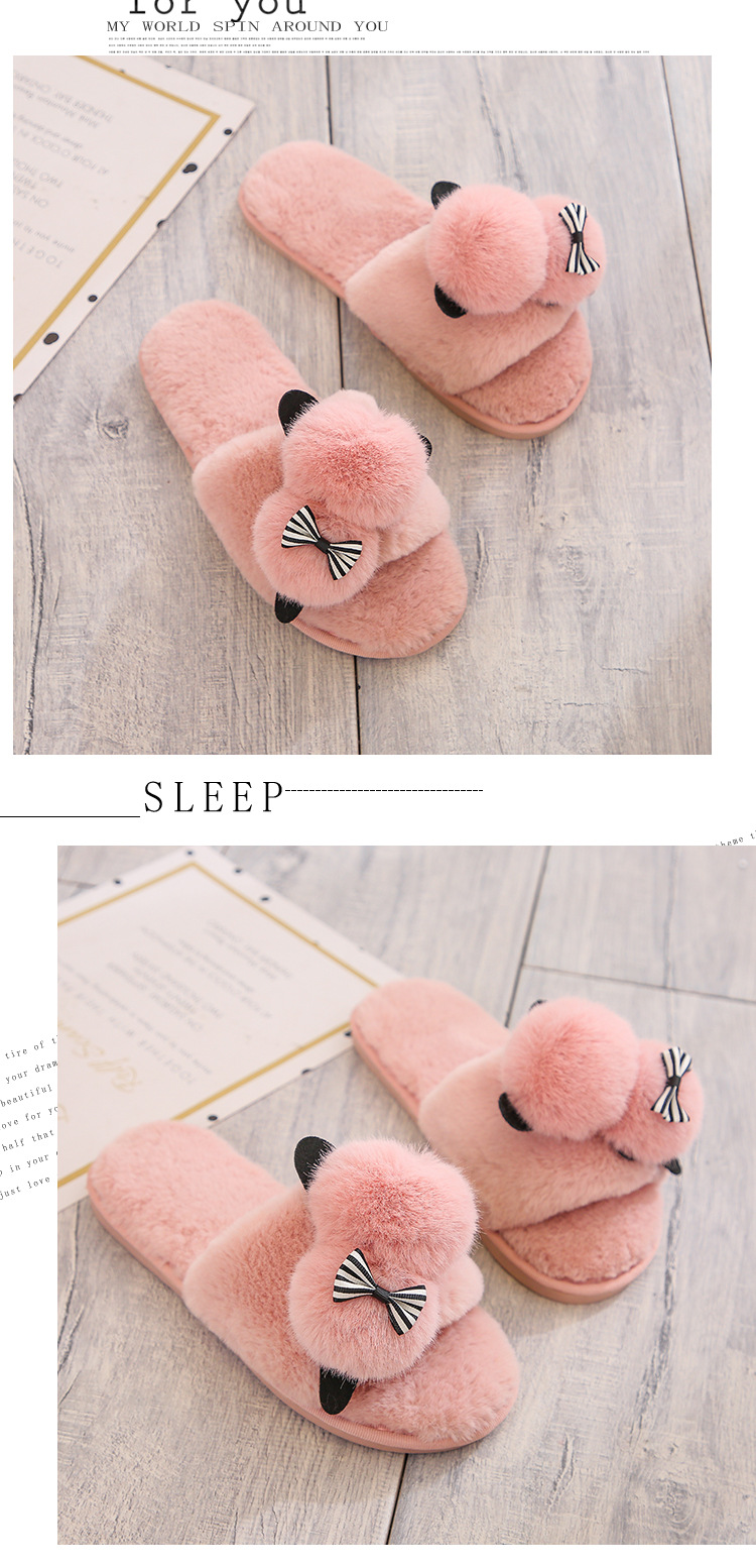 new cartoon plush slippers  NSPE10000