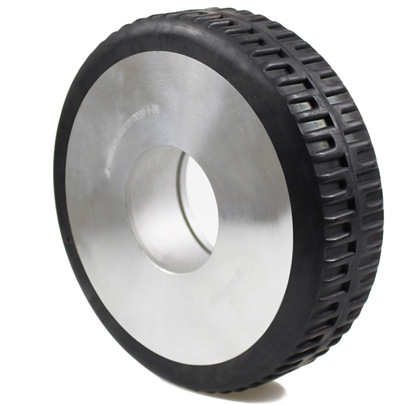 橡胶脚轮机器人专用轮子7寸静音轮法兰式行走轮agv驱动轮子180*50