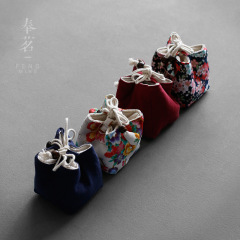 單杯布袋棉麻收納包茶具收納布袋茶杯收納袋單杯收納茶道配件