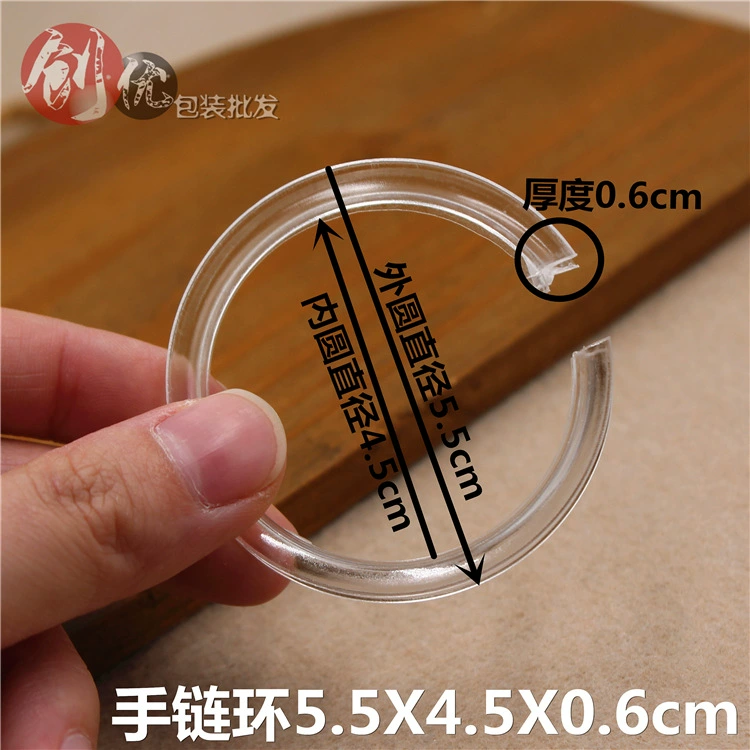 Акриловый жадеит ювелирные изделия браслет бусины дисплей реквизит прозрачный нефритовый браслет стенд