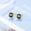 Cute small brand earrings, simple and elegant design, Korean style