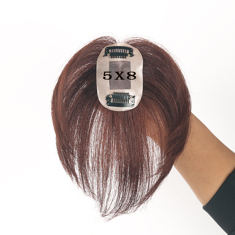 头顶补发片女真发遮白发轻薄隐形发块局部补发盖3d空气刘海假发片