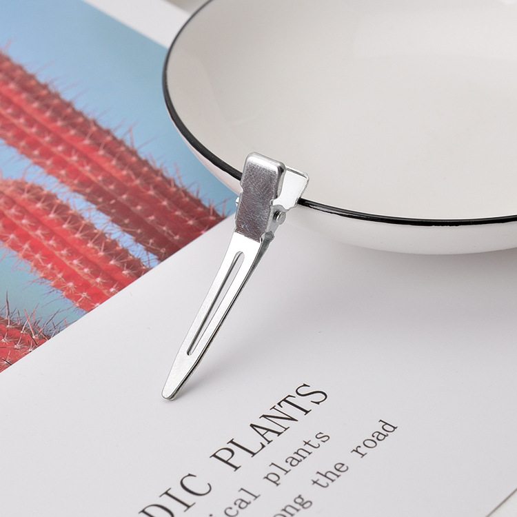 El clip de la boca puntiaguda sin dientes de la horquilla de los niños de DIY no duele el pelo pequeño clip lateral clip tocado flor accesorios de la joyería