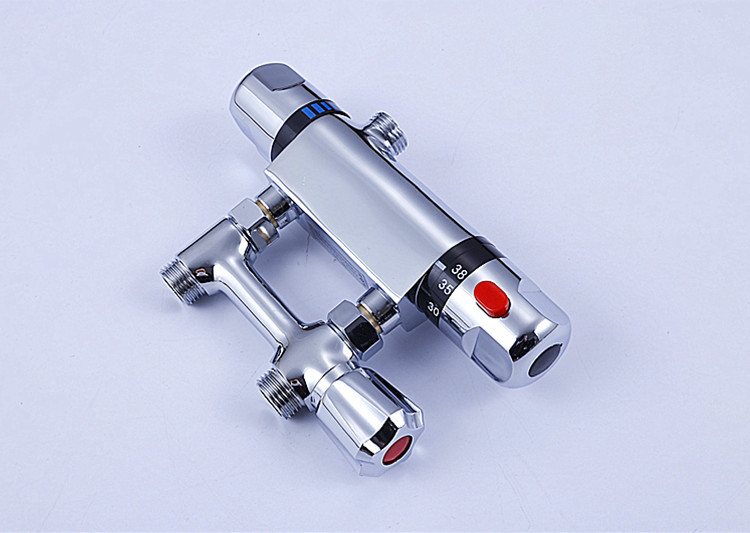 Original manufacturer's exposed alloy constant-temperature mixing valve faucet, bathroom rain shower head, automatic warm water control valve set undefined