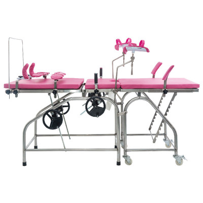 Manufactor Direct selling stainless steel Department of gynecology Obstetric table Department of gynecology Rinse comprehensive Obstetric table simple and easy Manual Obstetric table carbon steel