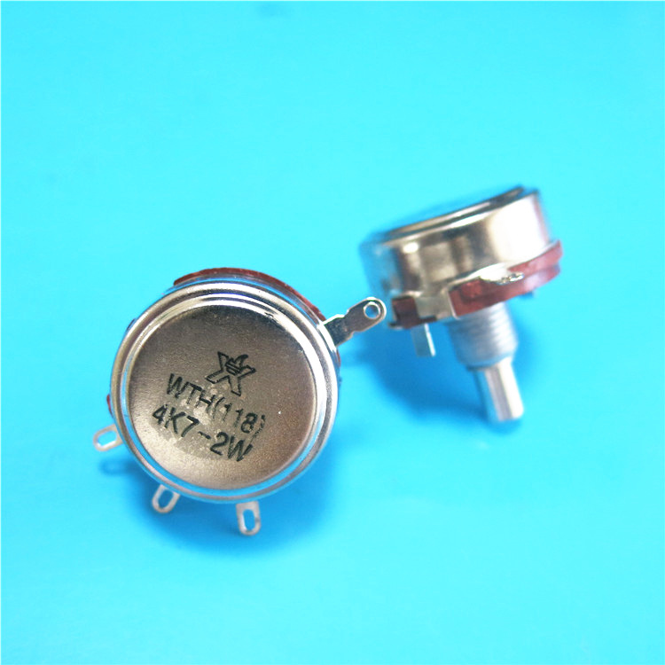WTH118-1A (2W) 4.7K WTH118电位器4.7K 柄长20mm 配螺丝