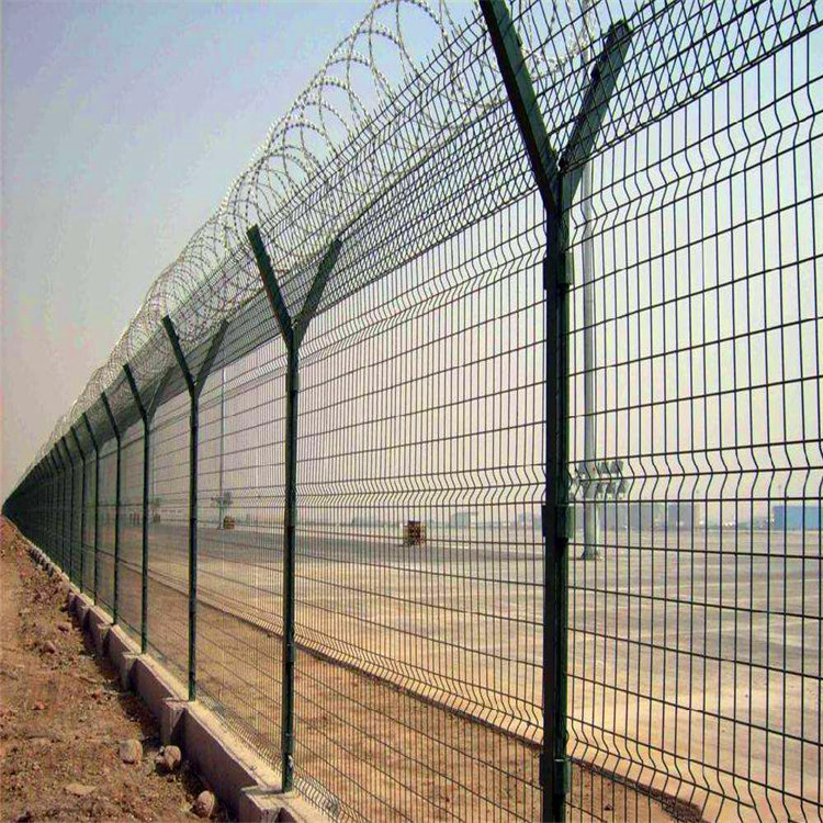 机场护栏网小区围栏网绿色围网铁网围栏厂家