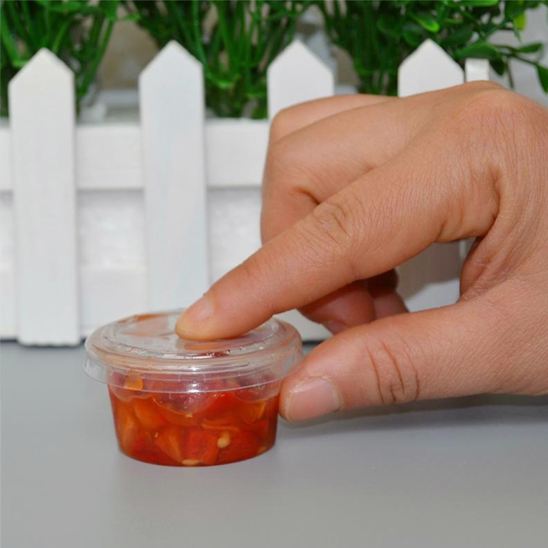 1安杯30ml酱料杯一次性杯子一次性品尝杯调料杯 塑料小杯可配盖|ru