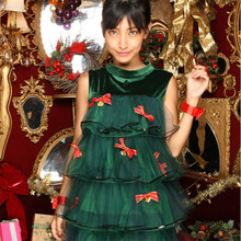 cosplay聖誕節服裝綠色聖誕樹聖誕裝派對聚會化妝舞會演出服