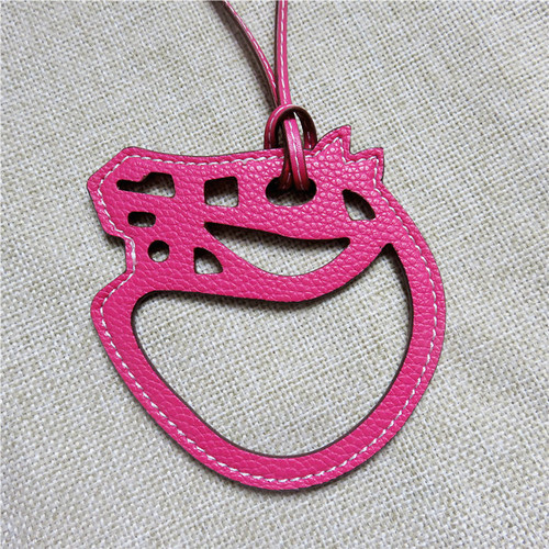 PU leather hollow horse head bag pendant