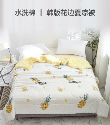 亏本促销水洗棉夏凉被双人空调被夏季薄被芯夏被单人学生宿舍批发