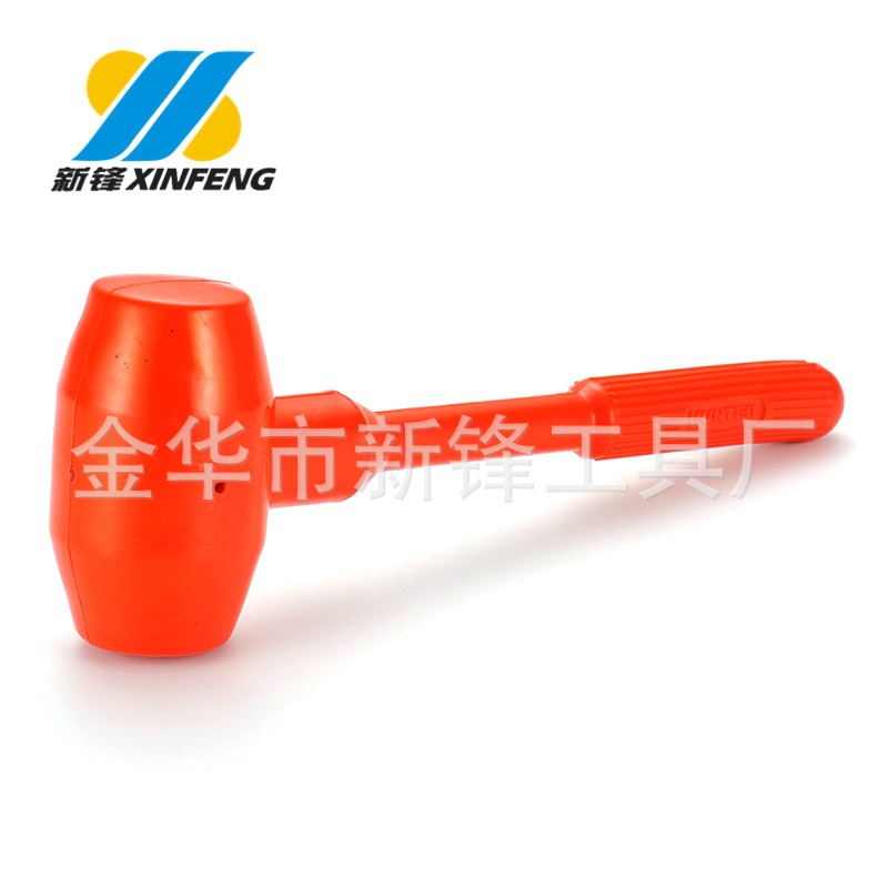 橙色橡胶安装锤  圆头安装锤  瓷砖 地板修理锤