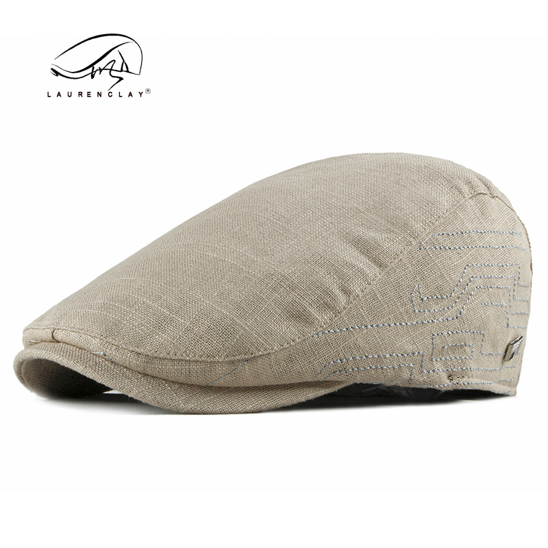 Británico retro artístico boina de los hombres de estilo coreano casual sombrero delantero casquillo enarbolado verano de las mujeres transpirable moda delgada