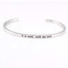 Bracelet stainless steel engraved