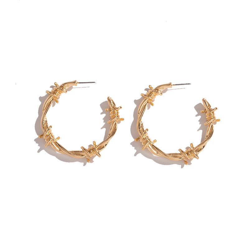 Wholesale Fashion C-shaped Retro Earrings display picture 6