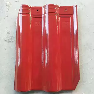 江西景龙瓦业农村别墅屋面瓦陶瓷瓦琉璃瓦连锁瓦大红色批发