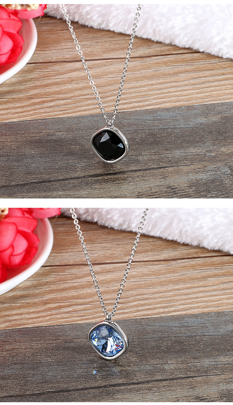 Geometric Pattern Titanium Steel 18K Gold Plated Fashion Geometric Necklace