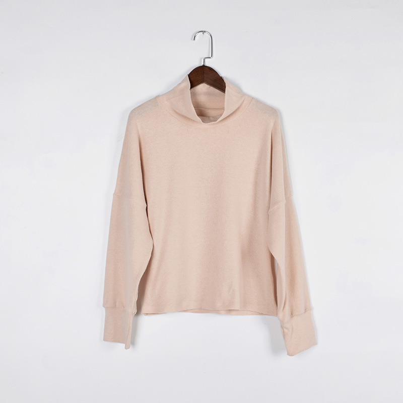 long-sleeved fleece turtleneck sweater  NSKL19480