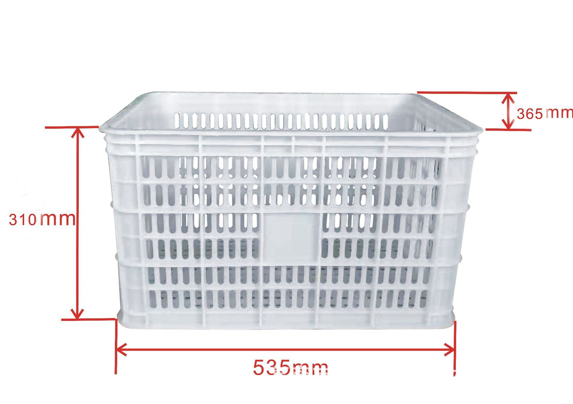 供应多种规格塑料周转筐 水果筐 蔬菜筐 食品筐535*365*310mm