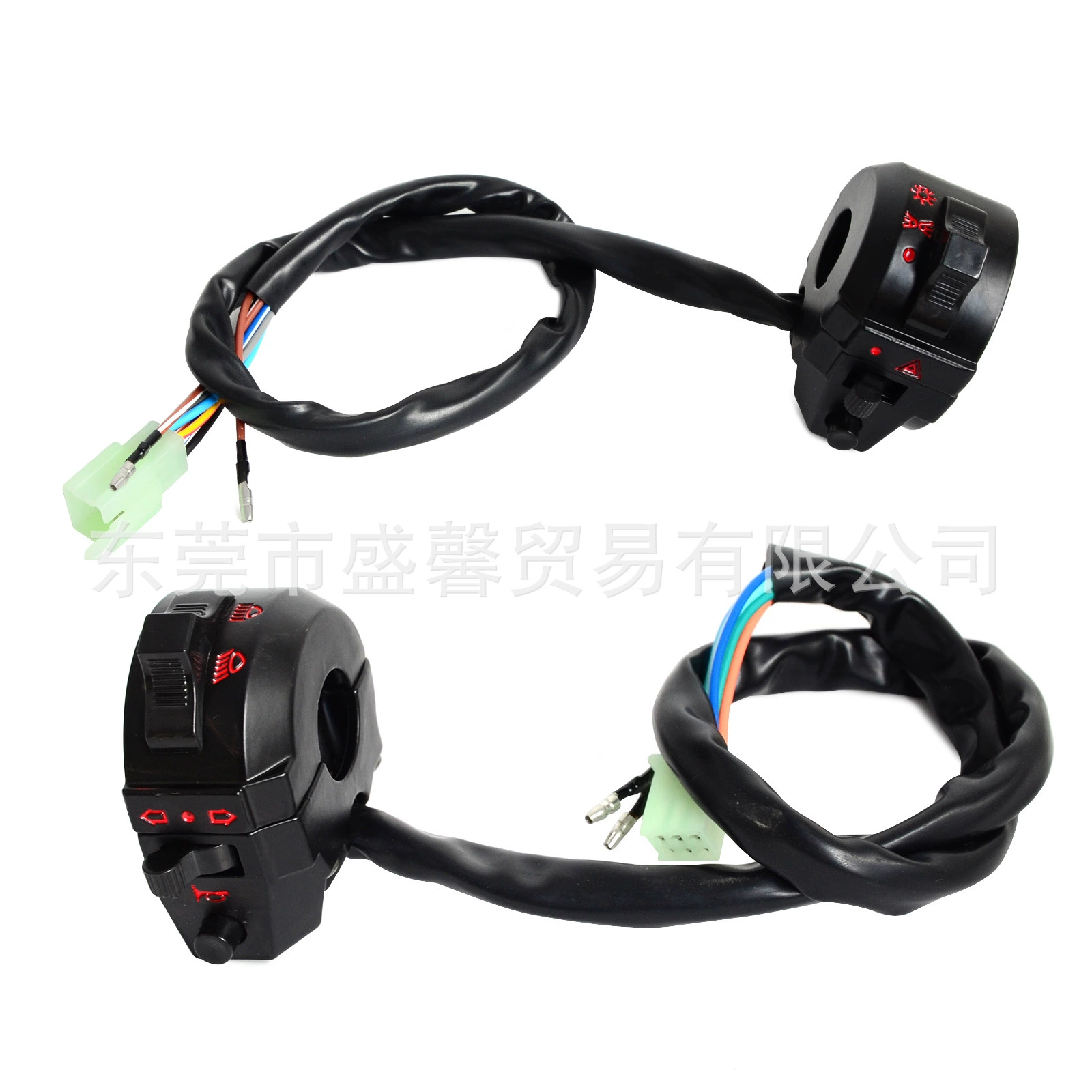 Переключатель левого и правого Руля Мотоцикла с апертурой 22 мм 7/8 дюйма, переключатель дальнего/ближнего света 12 В постоянного тока