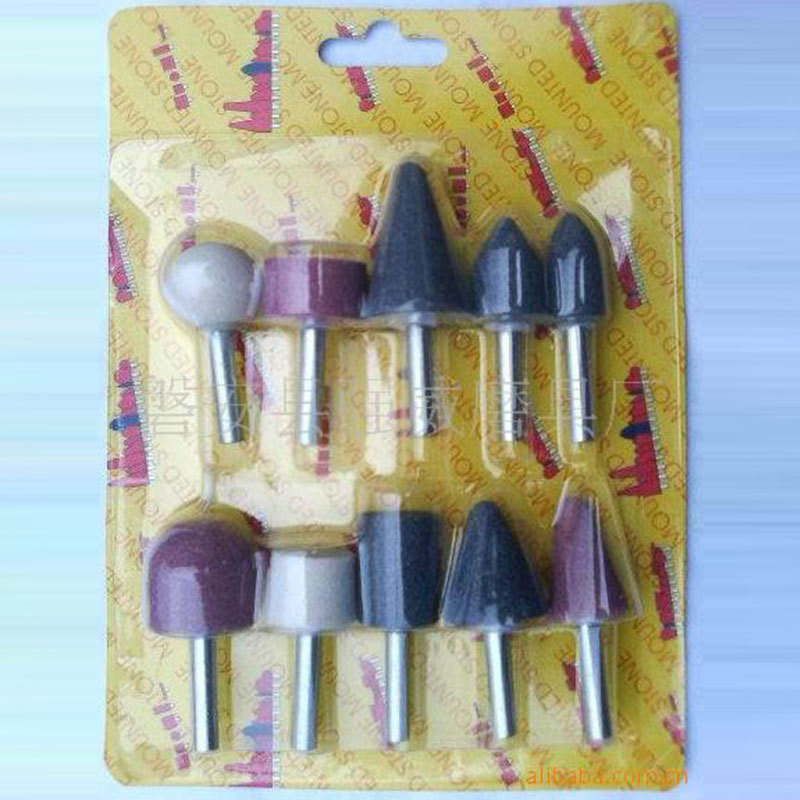 厂家供应磨具磨料 套装磨头 带柄砂轮 5PC 陶瓷角磨机