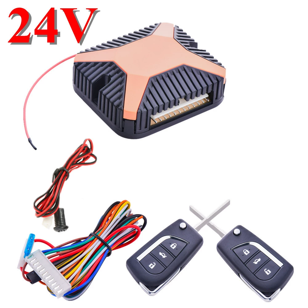 Контроллер доступа без ключа 24 В LB-403 положительный и отрицательный сигнал багажника пульт дистанционного управления Центральный замок универсального типа