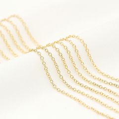 手工diy飾品材料純銅O字鏈項鍊手鍊耳環耳飾配件鏈子延長鏈條批發