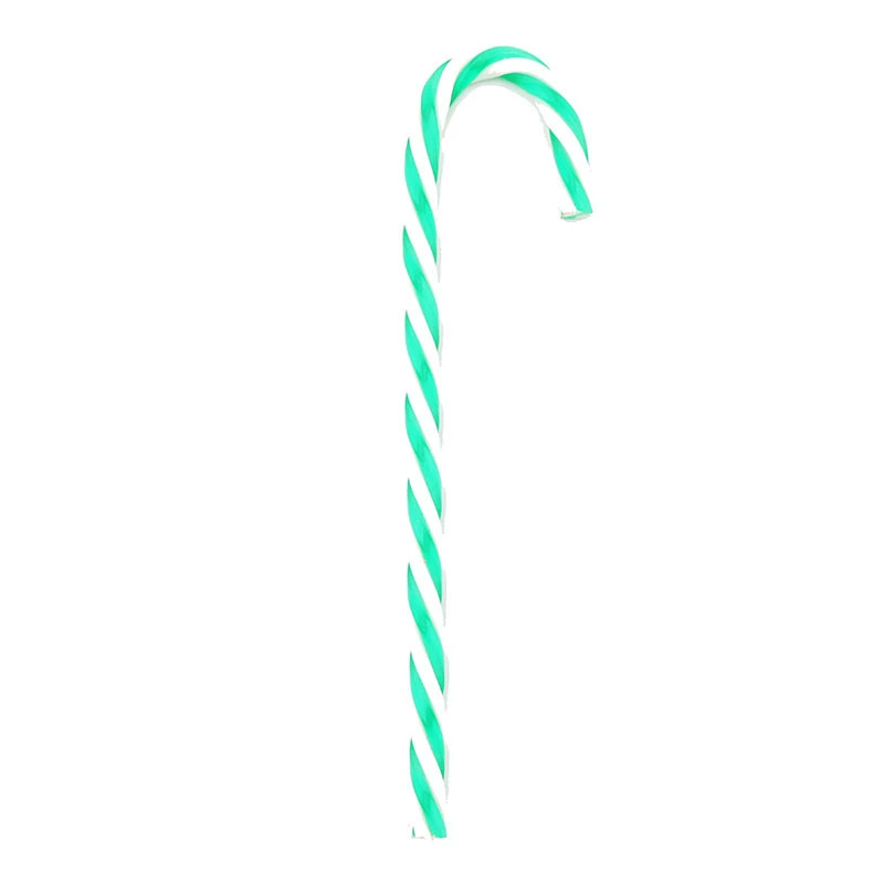 Christmas candy cane decoration, PS plastic, 15 cm, red‑white or mixed colors, bulk or packed