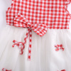 Girls’ Pink Top + bow waist skirt