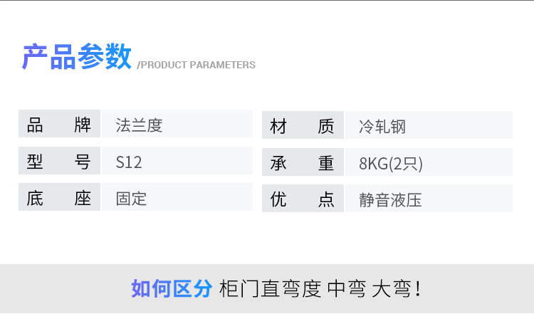 金属铝框门铰链