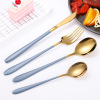 Cross -border direct selling 304 stainless steel Portuguese tableware set knife fork spoon can customize logoipo Osi dining knife