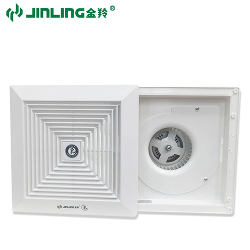 Jinling duct ventilation fan 8/10/12 inch ceiling-mounted industrial exhaust fan household ordinary ceiling exhaust fan