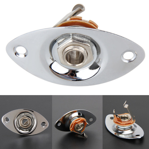 Electric guitar/bass pickup jack 6.35mm oval pickup jack Oval Guitar Jack