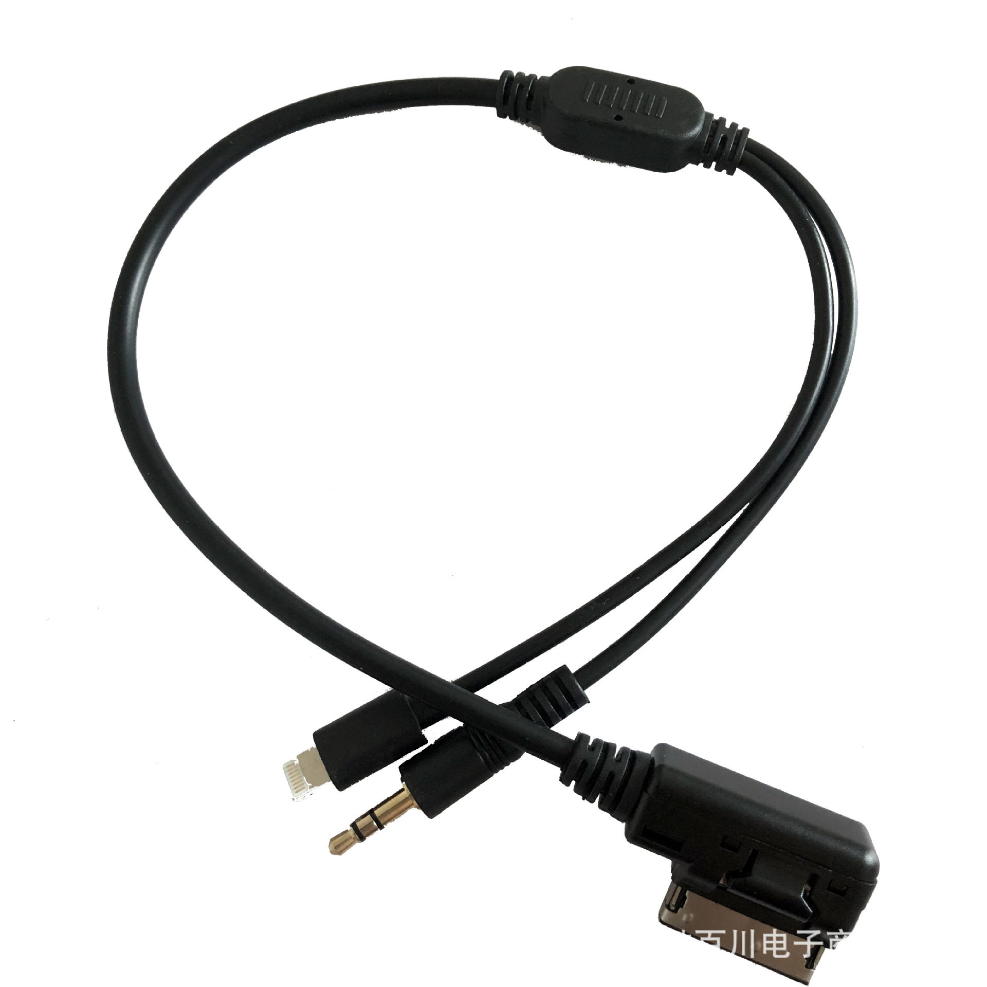 厂家销售AMI对接苹果5代 USB音频DC3.5 苹果充电线AUX音频线