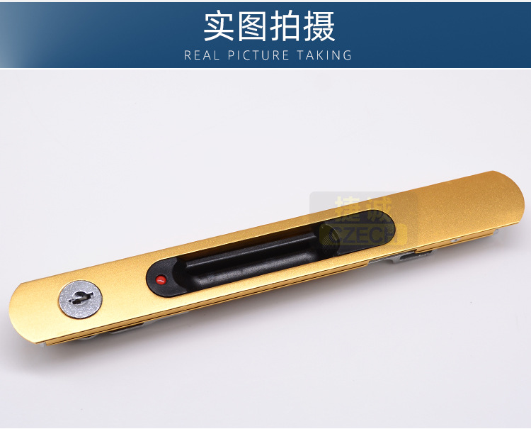 厂家供应单面带钥匙钩锁一字条形锁推拉钩锁氧化钩锁移门锁平移门-阿里巴巴