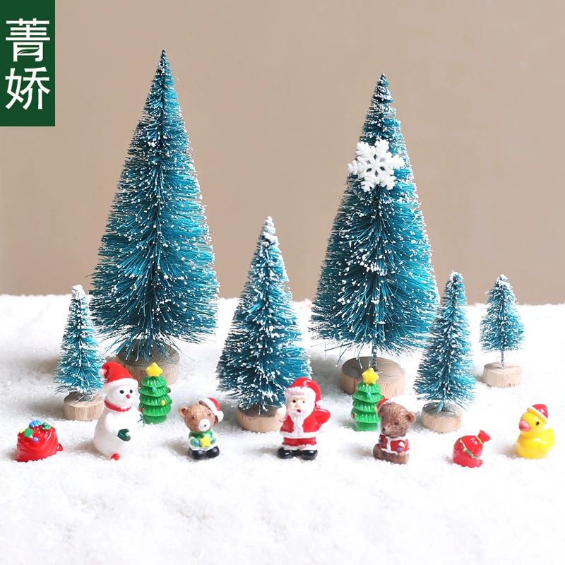 Мосс микро пейзаж бутылка DIY ландшафтный дизайн декоративные украшения мини моделирование фестиваль рождественской елки старик подарок снеговика