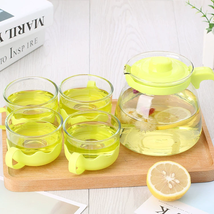Glass teapot, flavored tea, handheld tea set, Birthday gift