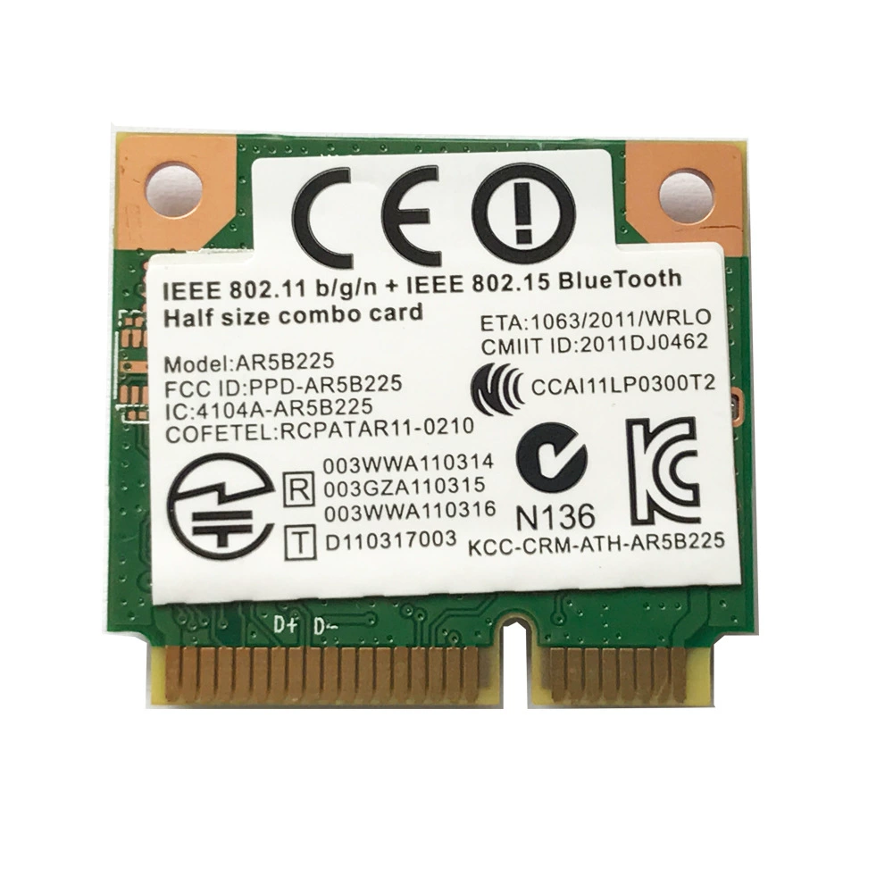 New Qualcomm ATHEROS AR5B225 Bluetooth 4.0 PCI-E wireless network card integrated machine network card