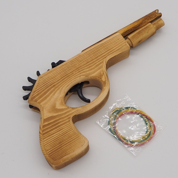 Wooden toy gun