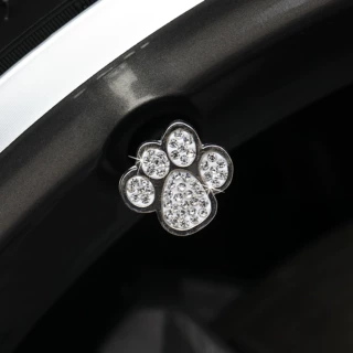 钻石熊掌轮胎帽 高档新款通用汽车铜气门嘴帽 满钻美式车用气门盖
