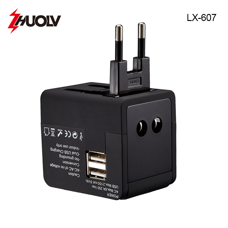 礼品出国全球通用转换插头 旅行万能转换插座 USB多功能转换头