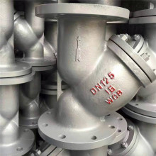 GL41H-40C DN250铸钢法兰蒸汽Y型过滤器碳钢 水/蒸汽管道