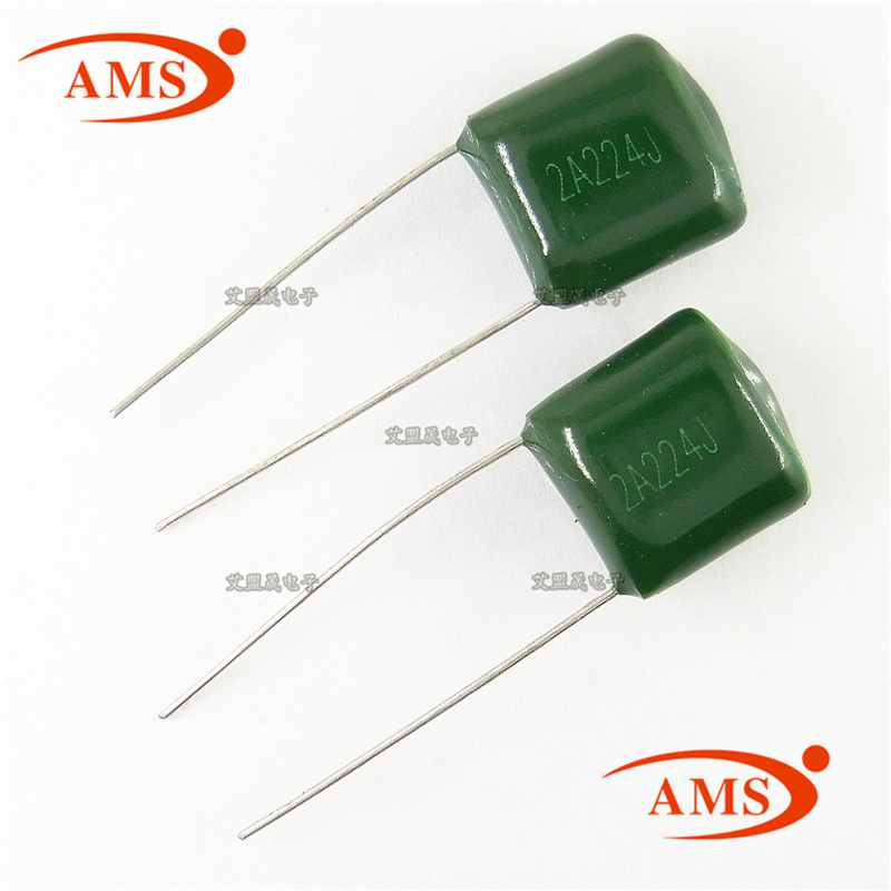 2A224J  0.22UF 220NF CL11绿色涤纶电容 100V224J 全新正品现货
