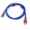1.4 version of HDMI line dual magnetic ring gold -plated blue net high -definition data transmission line 10 meters