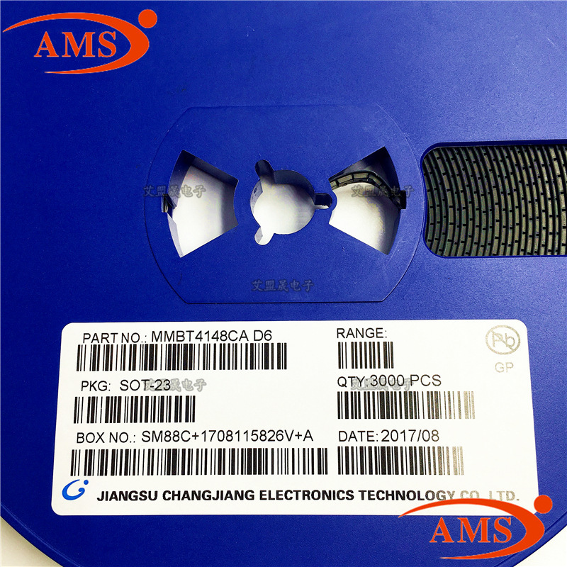 MMBT4148CA 丝印：D6 SOT-23 CJ/长电 贴片三极管 全新现货
