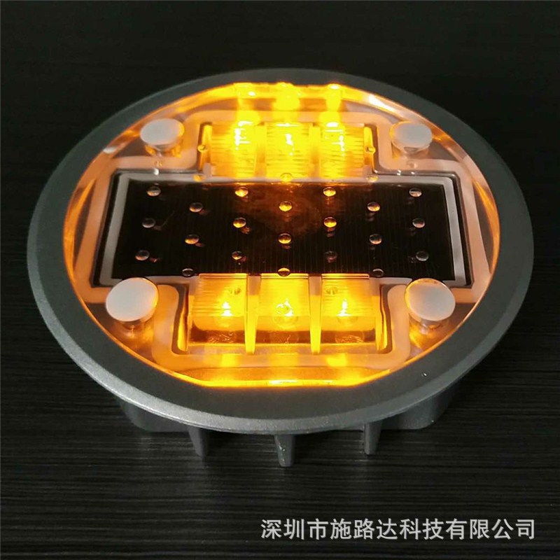 2023嵌入式圆形太阳能道钉路钉灯斑马线道钉 SOLAR ROAD STUD-阿里巴巴