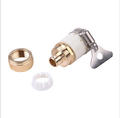 Car tool two-in-one full copper standard washing machine connector car wash hose 4/4 water faucet universal connector
